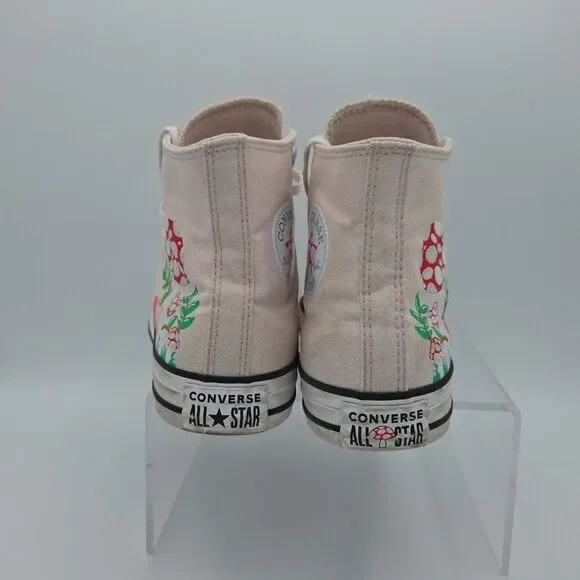 Converse Chuck Taylor All Star Hi Mushroom Garden Sneaker Blush Hush Womens 8 - Picture 6 of 8